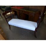 A Regency style mahogany window seat