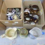 A collection of jugs including Staffordshire and oriental design **PLEASE NOTE THIS LOT IS NOT