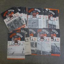 Manchester united home football programmes, 1949-1963