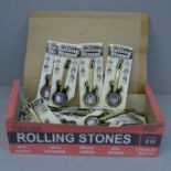 Rolling Stones guitar brooches, (25), in a reproduction box