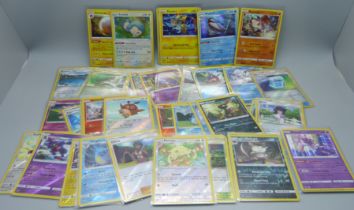 50 Holo/reverse holo Pokemon cards