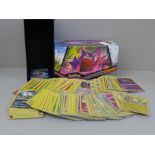 Reverse holo Pokemon cards with rare Black Star card, in Pokemon box, (220)