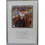 An Only Fools and Horses Buster Merryfield (Uncle Albert) signed display