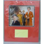 A David Tomlinson (Mary Poppins) autographed display
