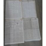 Nottingham Journal newspapers from December 17th 1791 to April 2nd. 1814, (10)