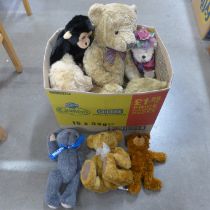 A collection of Teddy bears including one Steiff **PLEASE NOTE THIS LOT IS NOT ELIGIBLE FOR