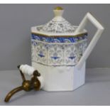 An unusual 19th Century Wedgwood geometric teapot/urn
