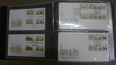 Stamps:- GB gutter panes (including traffic light), stamps and first day covers