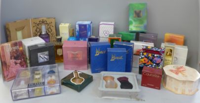 A collection of perfumes