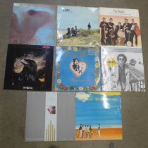 Eight LP records including first pressing Pink Floyd Meddle, Gypsy Kings, Picnic, Randy Newman,