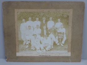 A photograph, cricket interest, Nottinghamshire Cricket Club 1901 with William Gunn and John Gunn in
