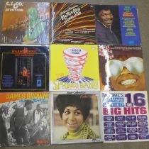 Twelve soul/Motown LP records