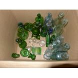 A collection of vintage glass bottles **PLEASE NOTE THIS LOT IS NOT ELIGIBLE FOR POSTING AND