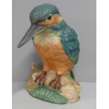 A ceramic model of a kingfisher, 29cm