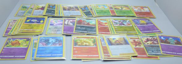 76 Reverse holographic Pokemon cards, Silver Tempest including Black Star rares, pack fresh in