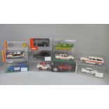 Corgi, Schuco, Gama and other die-cast model vehicles including hovercraft, emergency service