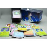 300 Pokemon cards from sets Scarlet and Violet, Paldea Evolved and Obsidian Hames with dice, coins