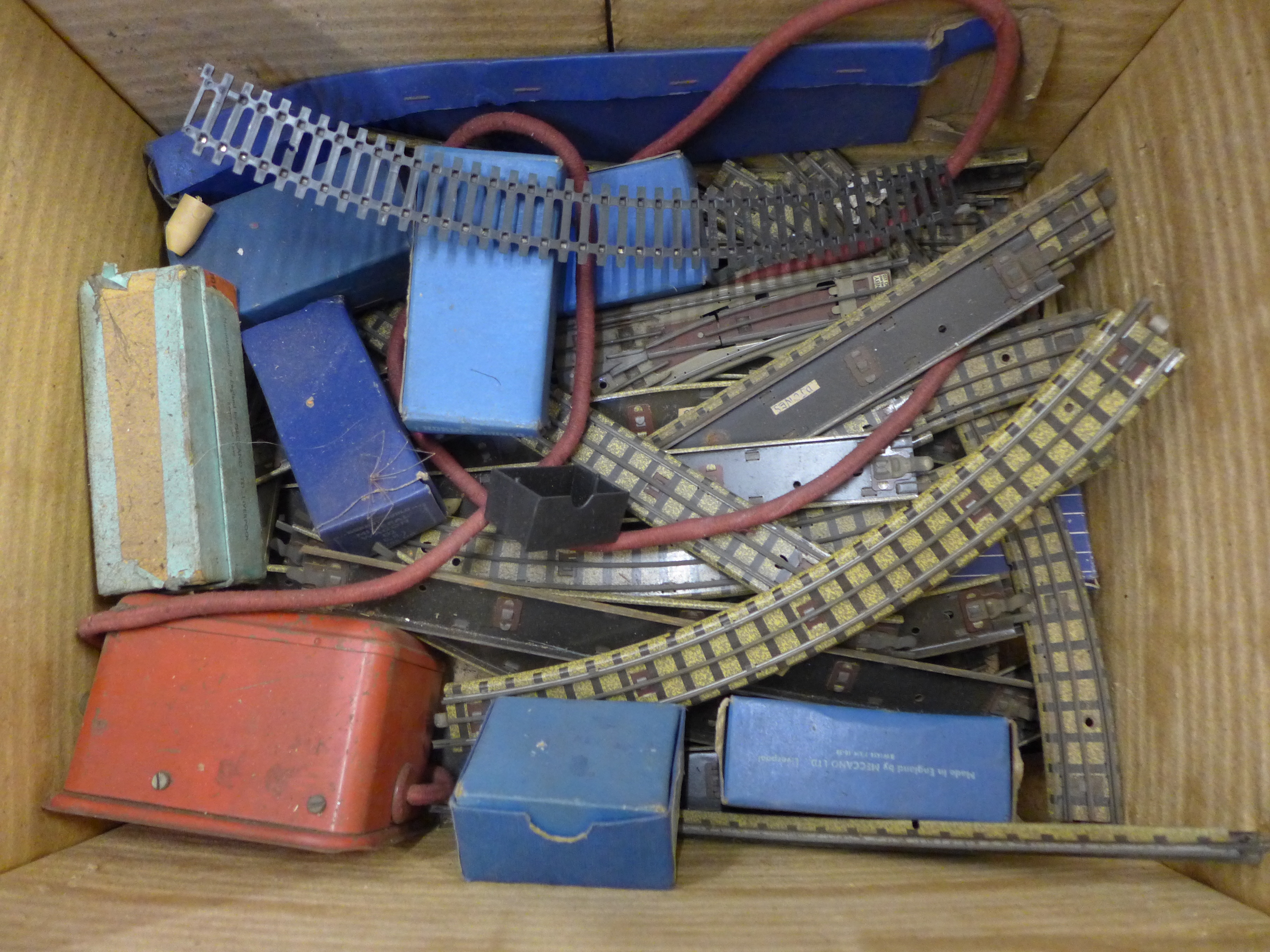 A collection of Hornby Dublo model rail, mainly track and some boxed wagons and accessories, - Image 2 of 3