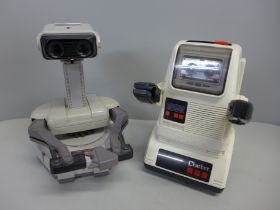 A Nintendo ROB, Robotic Operating Buddy and a Tomy Chatbot