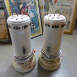 A pair of small vintage Velor heaters