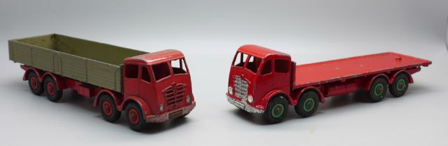 Two Dinky Toys Foden trucks