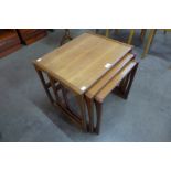 A G-Plan Quadrille teak nest of tables