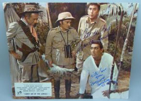 Carry On Up The Jungle signed lobby card by Frankie Howerd and Bernard Bresslaw