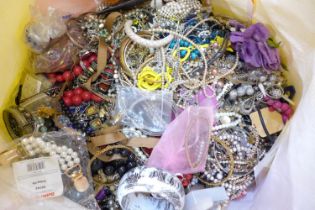 A large bag of fashion jewellery