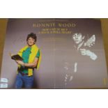 Rolling Stones interest; a Ronnie Wood autographed poster