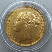 A Queen Victoria 1871 gold full-sovereign
