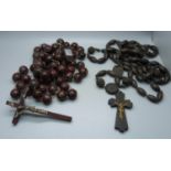 Two Monks wooden Rosaries