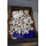 A box of crested china, mainly W. H. Goss including a large Falkland Islands vase **PLEASE NOTE THIS