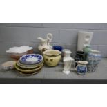 A large collection of assorted items, bowls and vases **PLEASE NOTE THIS LOT IS NOT ELIGIBLE FOR