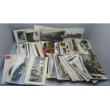 Approximately 300 Edwardian postcards including military