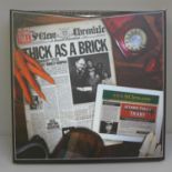 A Jethro Tull Thick as a Brick box set with double LP and hardback book