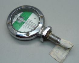 A Motor Meter Messko thermometer, made in Germany, 1940s/50s