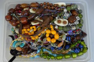 Assorted bead necklets