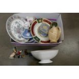 A collection of assorted china including Wedgwood Jasperware, Royal Albert and Wade **PLEASE NOTE