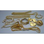 Napier and Monet gold tone jewellery