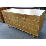 A Meredew light oak chest of drawers