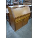 A teak bureau