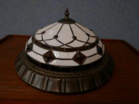 A Tiffany style ceiling light