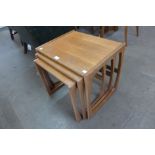 A G-Plan Quadrille teak nest of tables