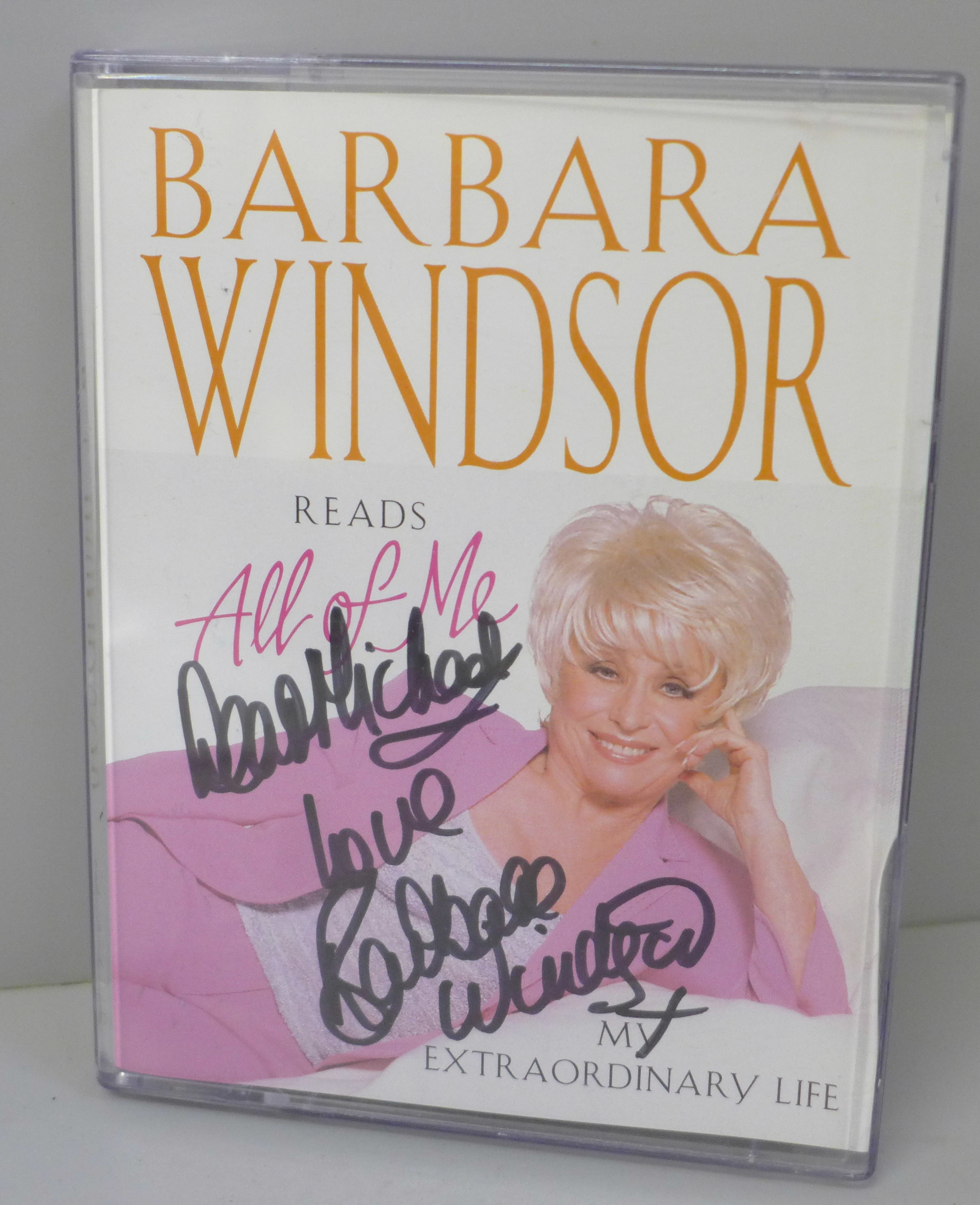 A Barbara Windsor autographed cassette tape