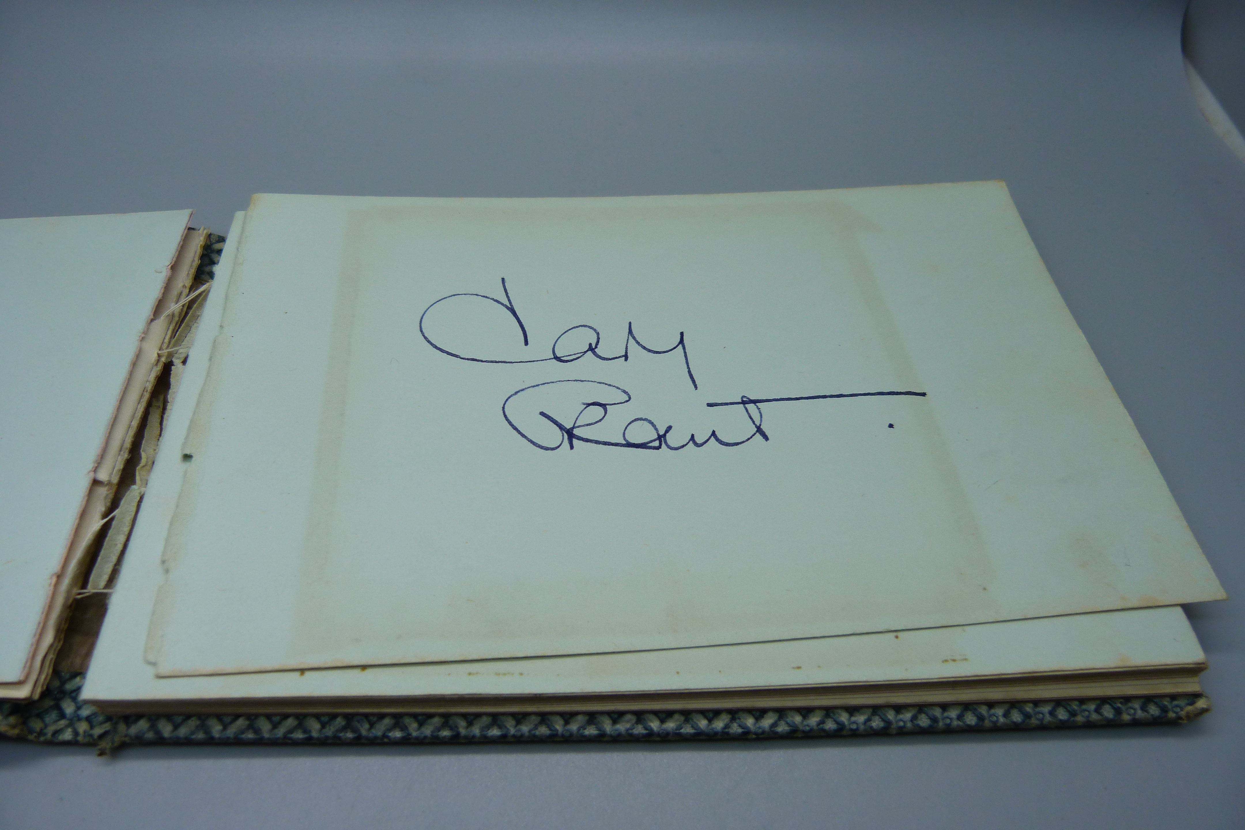 An autograph book, 1950s and 1960s includes Cary Grant, Margaret Leigh, Marty Wilde, Victor - Image 2 of 9