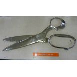 A large pair of novelty shop display scissors, 98cm