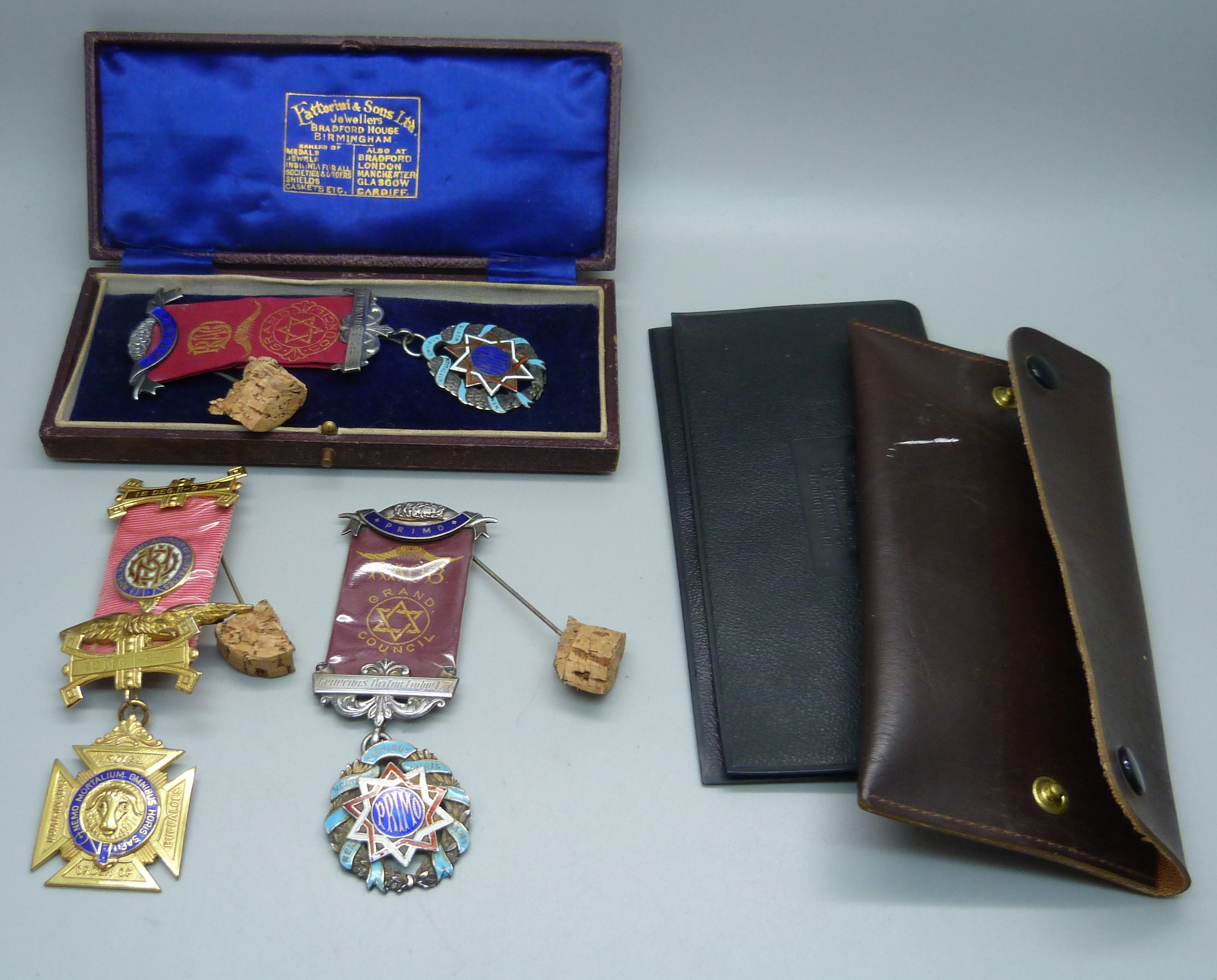 Three silver RAOB lodge medals