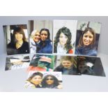 Autographed photographs including Chrissie Hynde (Pretenders) Sheila Ferguson (Three Degrees), Katie