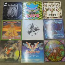 Twelve Hawkwind LP records
