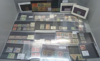 Stamps; better stamps and sets on 32 stockcards, all identified and catalogued at over £1,500